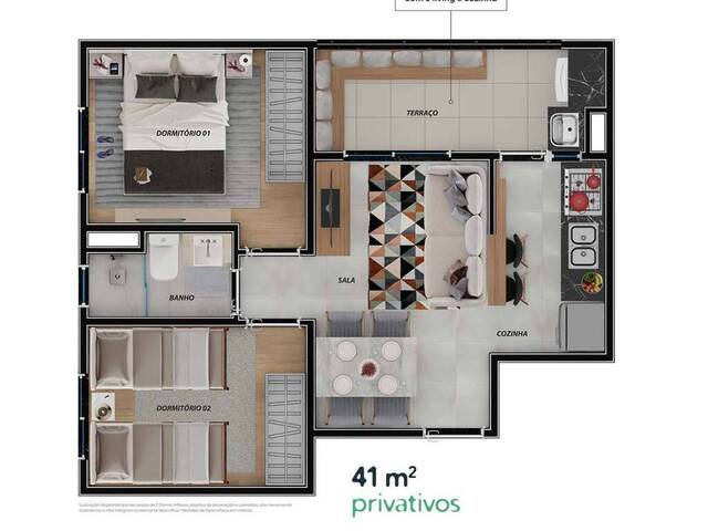 #1130G - Apartamento para Venda em Cotia - SP - 1